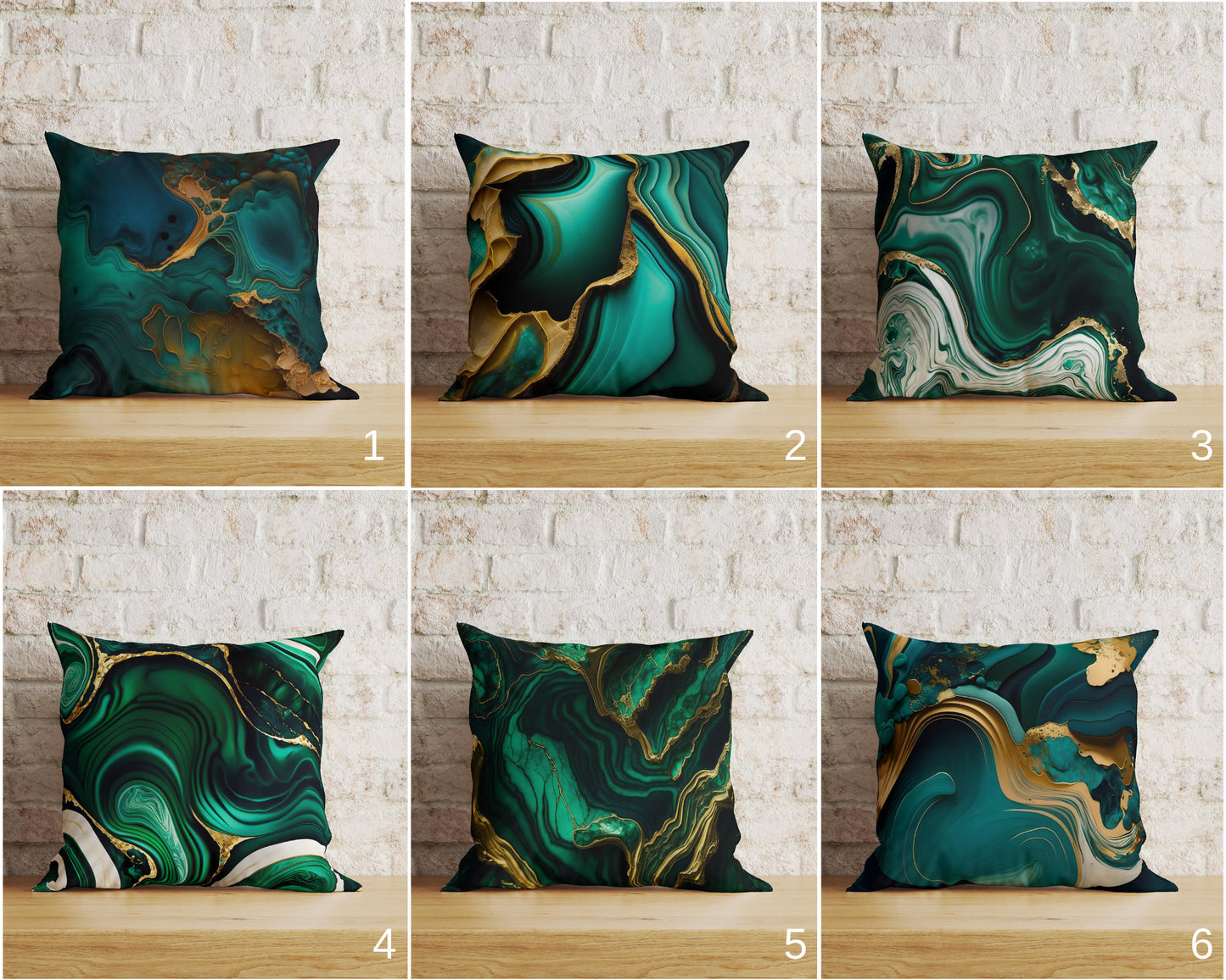 Emerald Cushion Cover Dark Green Emerald Pillow Cover