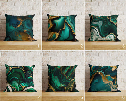 Emerald Cushion Cover Dark Green Emerald Pillow Cover