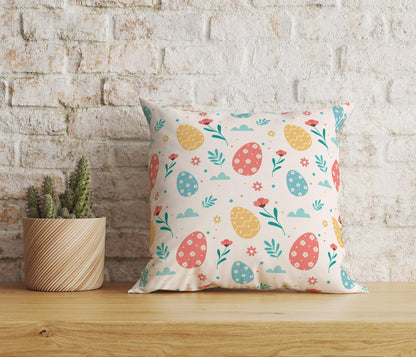 Easter Pattern Happy Easter Home Decor Cushion Cover