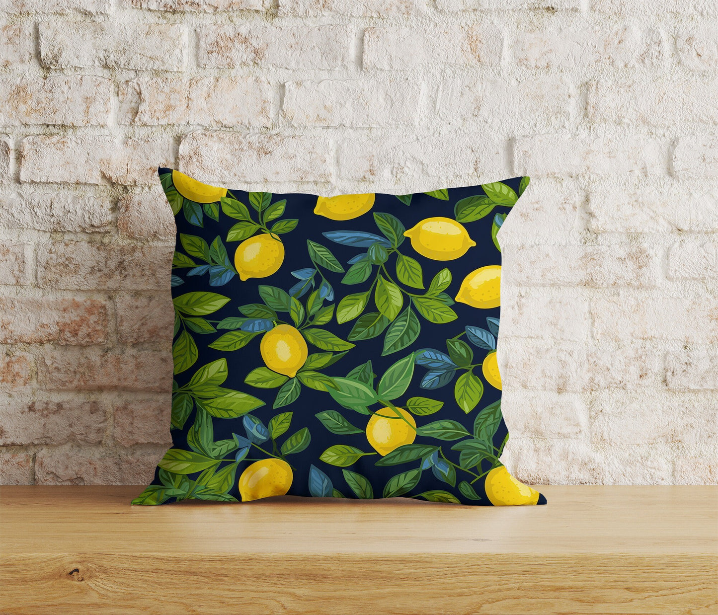 Lemon Cushion Cover Kitchen Fruit Lime Pillow Cover