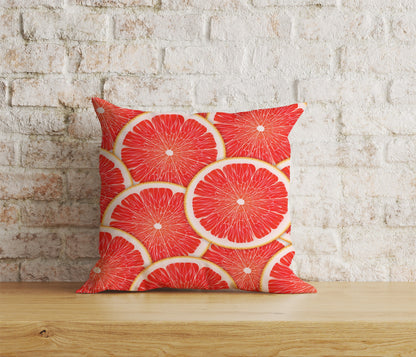 Red Lemon or Grapefruit Cushion Covers Kitchen Decoration