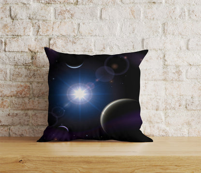 Space & Galaxy Star and Planets Printed Cushion Covers