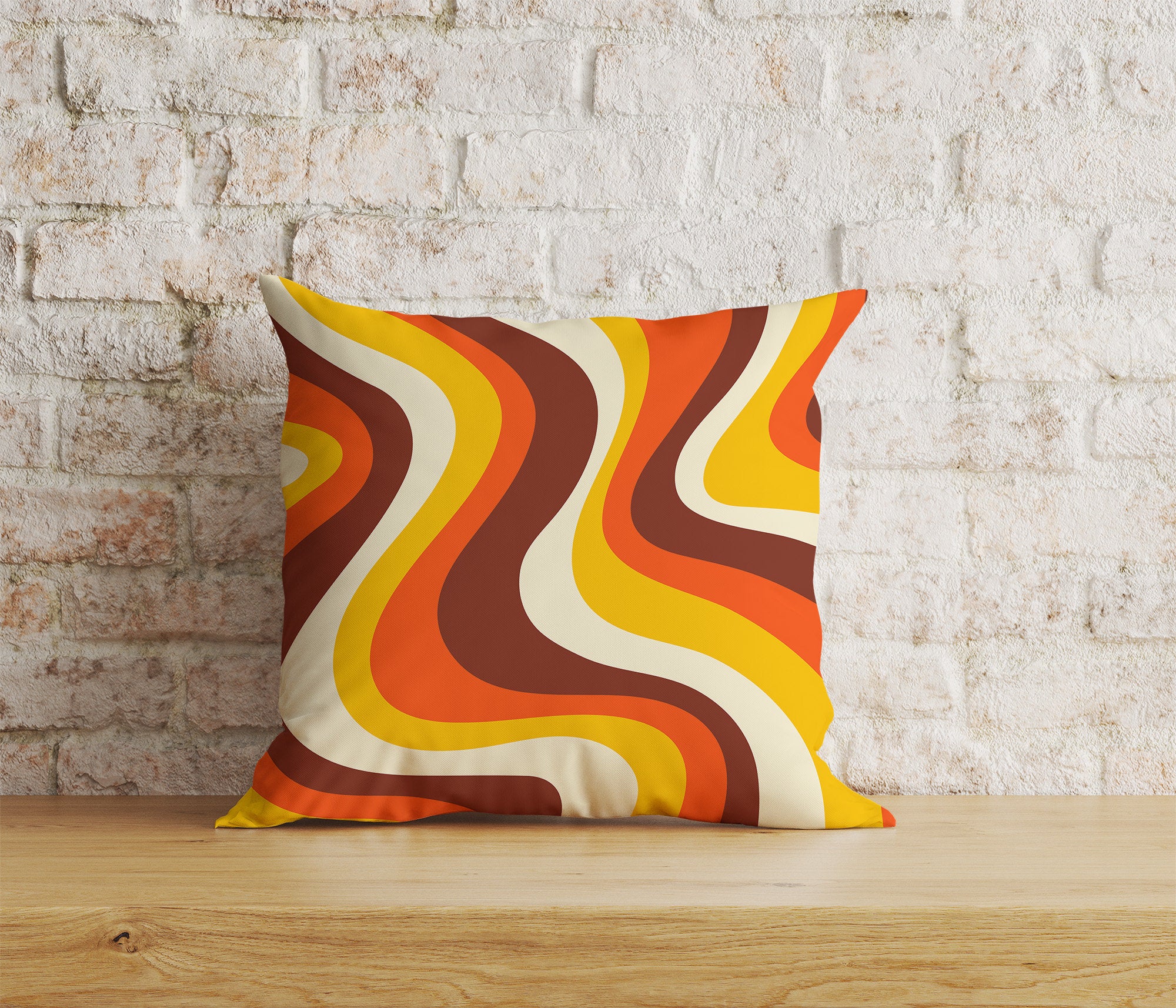 Retro 70s Patterns Cushion Cover Retro Pattern Pillow Cover Onay