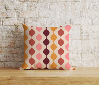 Retro 70s Patterns Cushion Cover Retro Pattern Pillow Cover