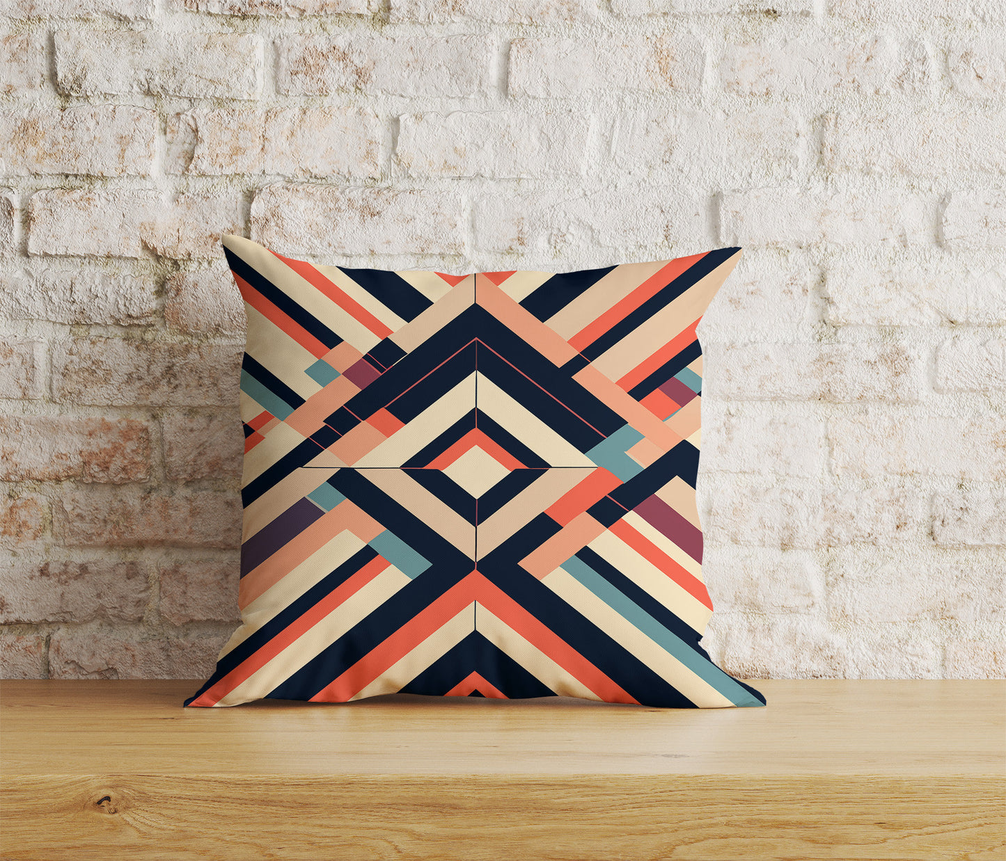 Retro 70s Cushion Cover Mid Century Modern Pillow Cover