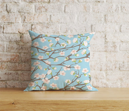 Spring Blossoms Pink Flowers Home Decor Cushion Cover