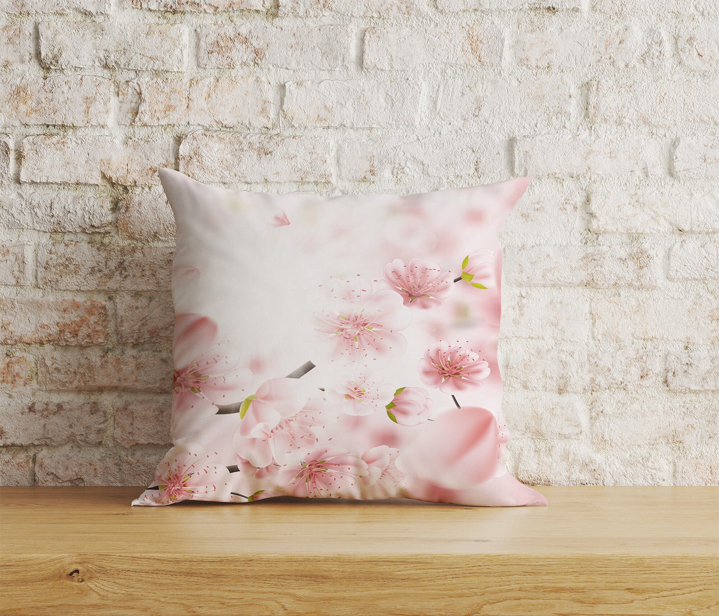 Spring Blossoms Pink Flowers Home Decor Cushion Cover