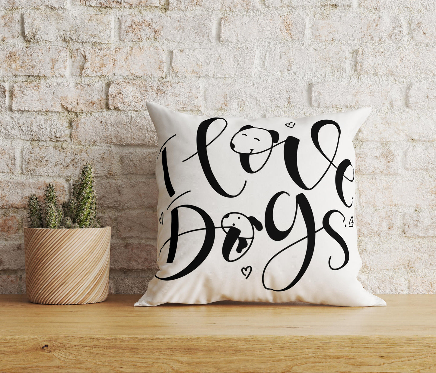 Dog Cushion Cover Dog Lover Pillow Cover Dog Lover Case