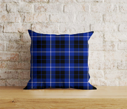 Blue Tartan Plaid Cushion Covers Checkered Pillow Cover