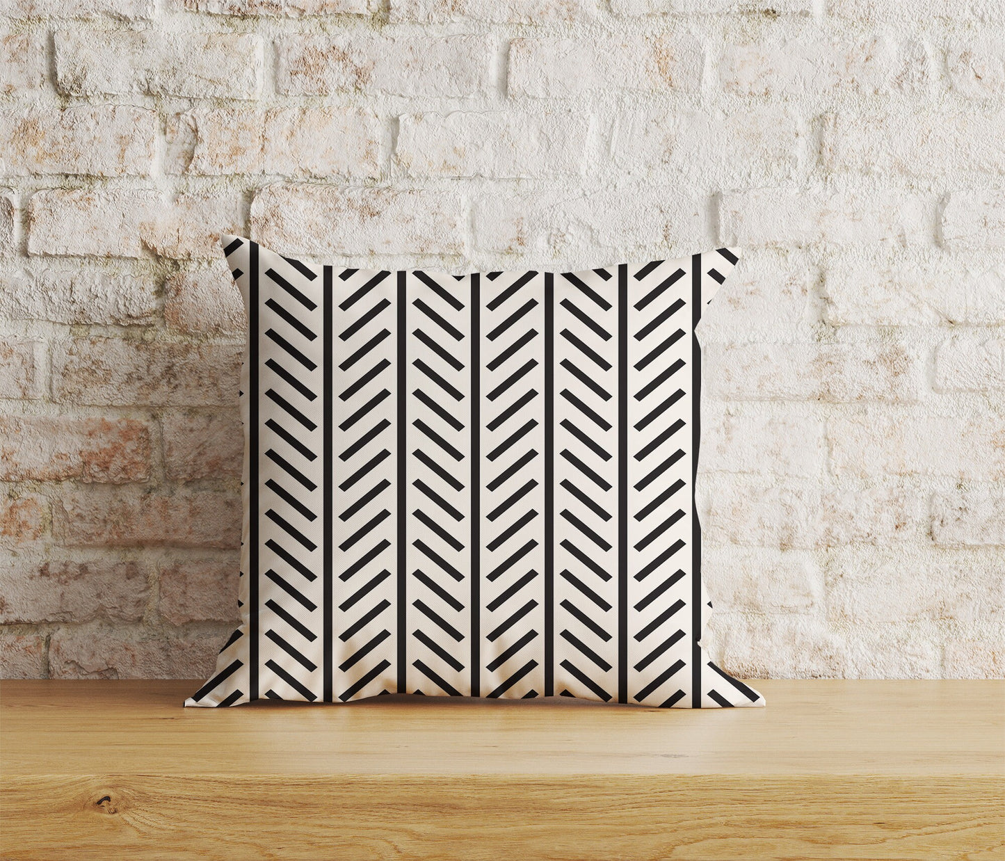 Chevron Linen Cushion Covers Zigzag Pattern Throw Cushion