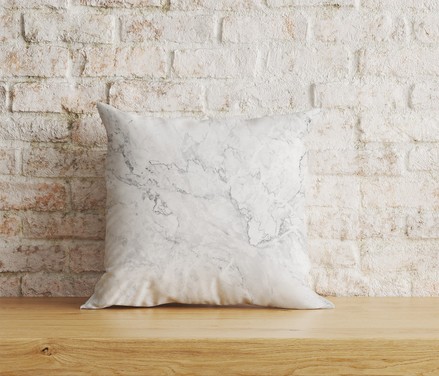 Marble Cushion Cover Grey Watercolor Marbled Stone Pillowcase