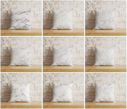 Marble Cushion Cover Grey Watercolor Marbled Stone Pillowcase