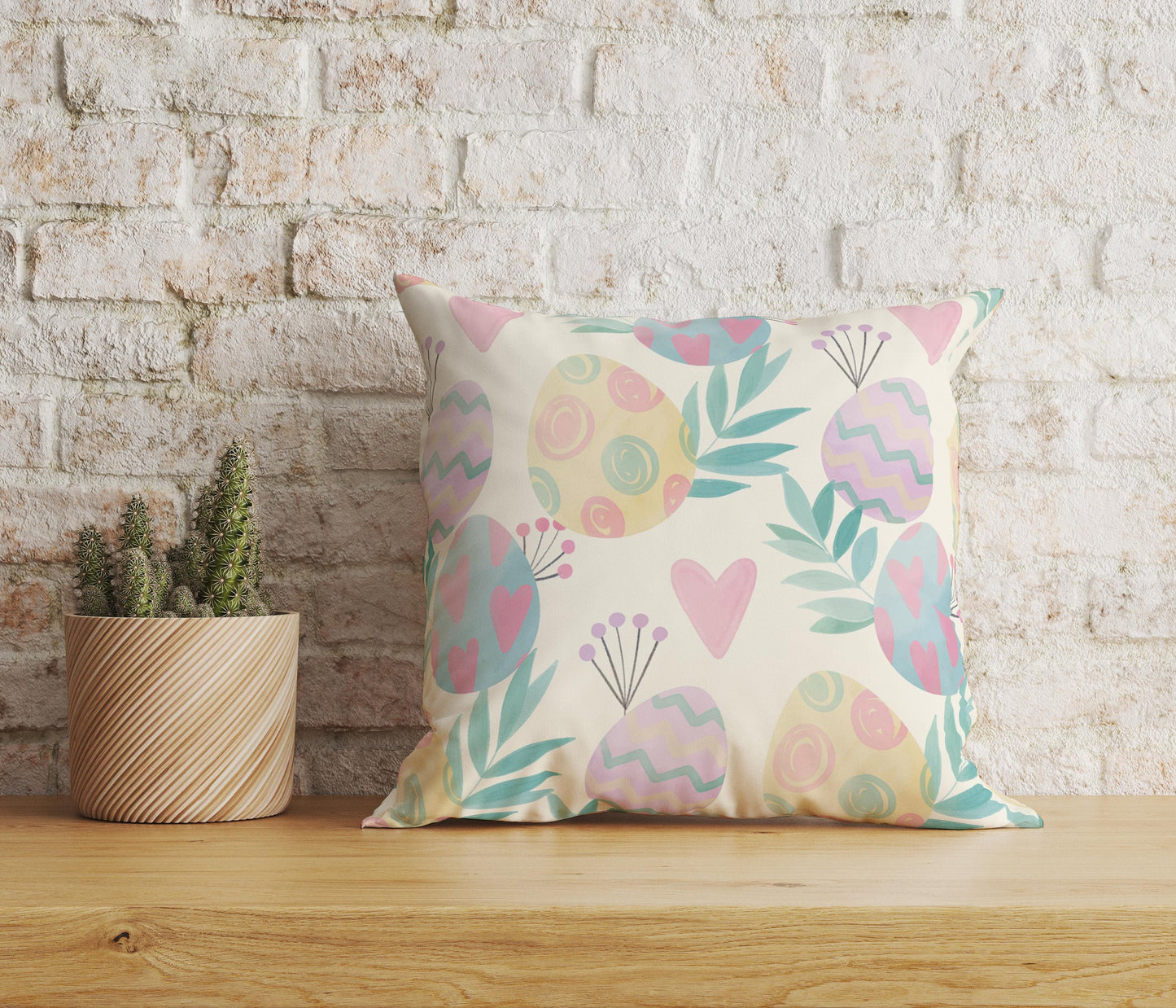 Easter Pattern Happy Easter Home Decor Cushion Cover