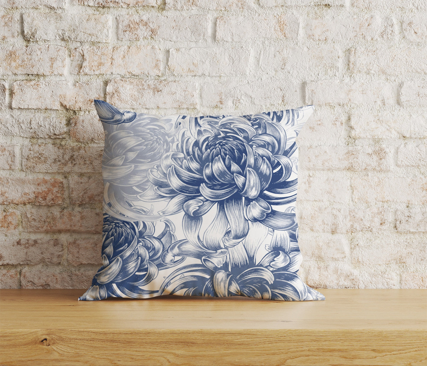 French Toile Cushion Covers French Blue Forest Pillow Cover