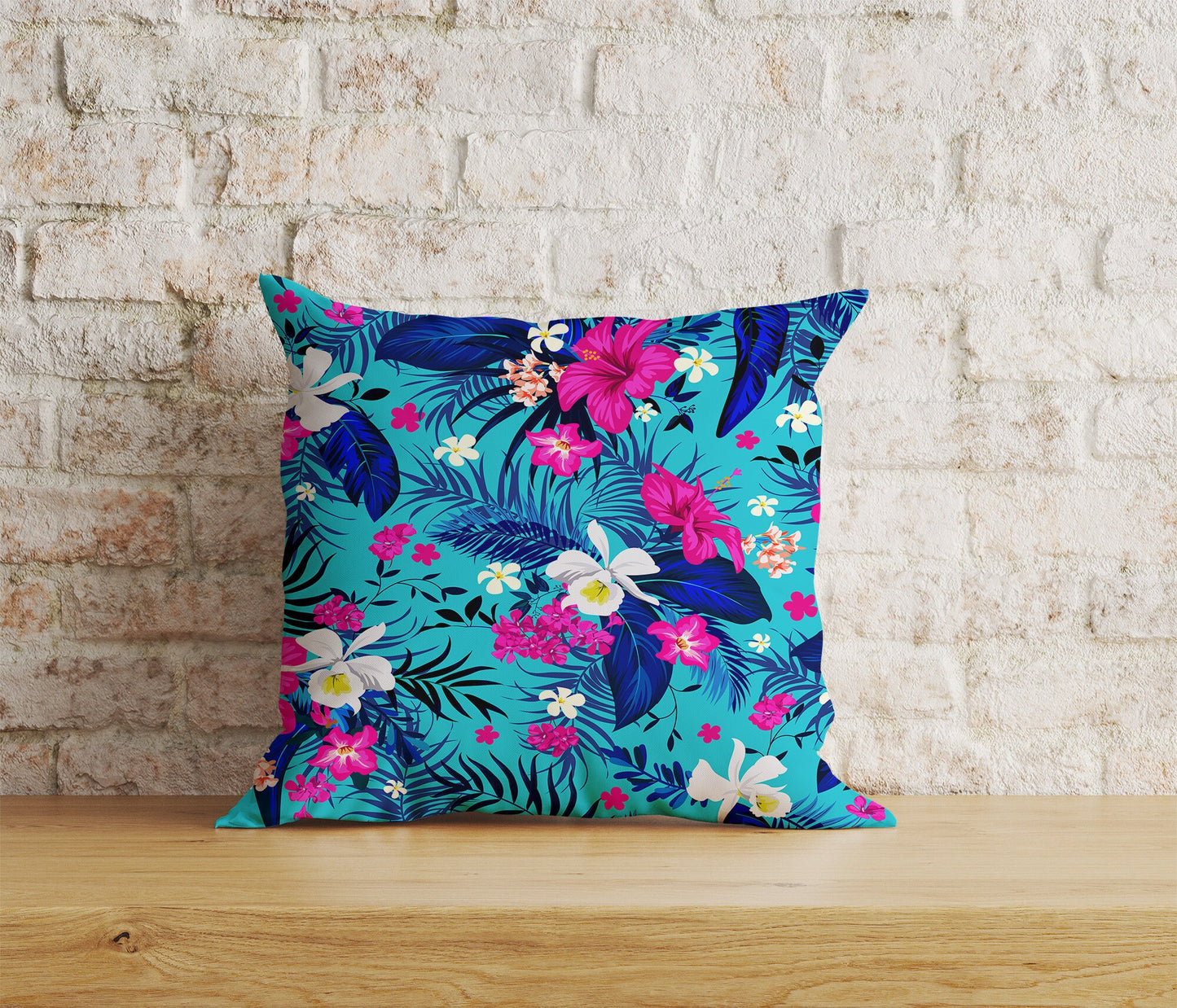 Hawaiian Tropical Cushion Covers Green Palm Pillow Cover