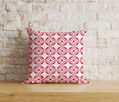 Azulejos Portuguese Red & Blue Pattern Cushion Covers