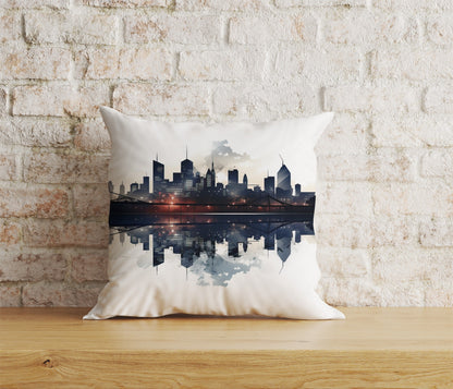 New York Skyline Cushion Cover New York Pillow Cover