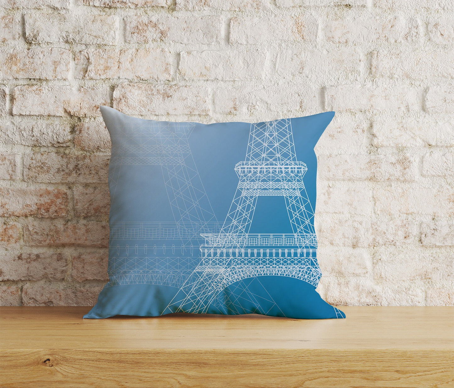 Paris Eiffel Tower Cushion Cover Abstract Paris Pillow Cover