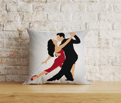 Tango Dancers Tango Style Dancing People Cushion Cover