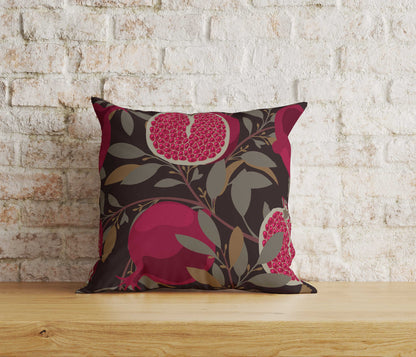 Pomegranate Cushion Cover Fresh Fruit Vintage Pillow Cover