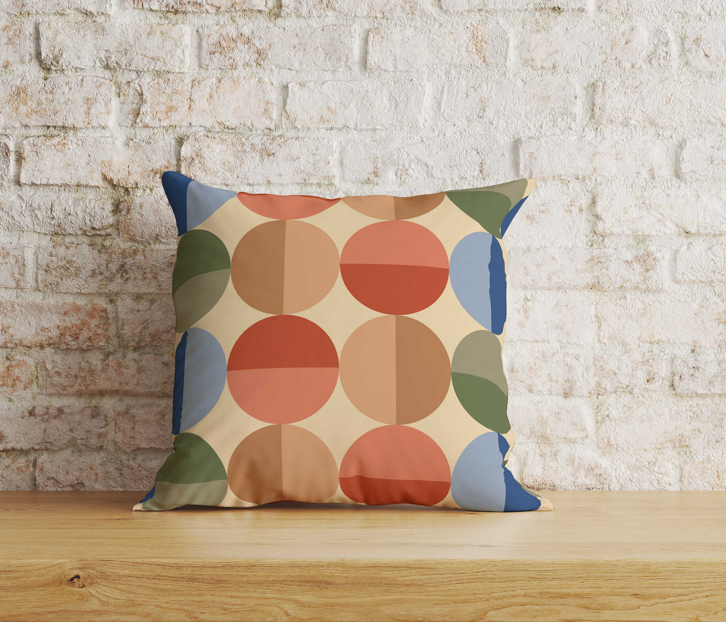 Colourful Mid Century Cushion Cover Hexagon Throw Pillow