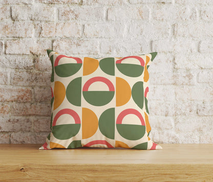 Colourful Mid Century Cushion Cover Hexagon Throw Pillow