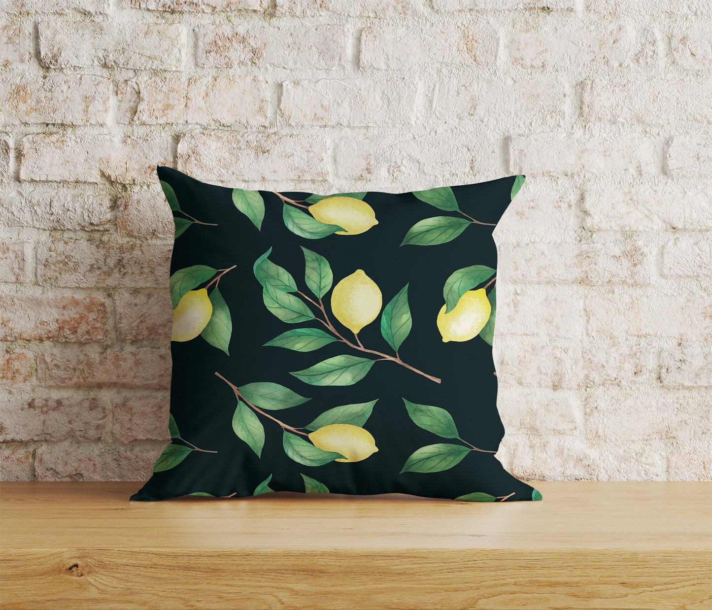 Lemon Cushion Cover Kitchen Fruit Lime Pillow Cover