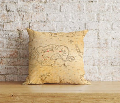 Old Map Antique Map World Home Decor Cushion Cover