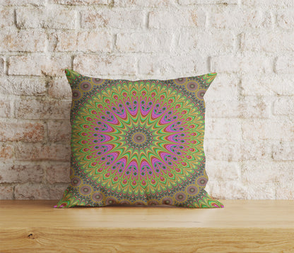 Geometric Colorful  Mandala Cushion Cover Decorative Mandala