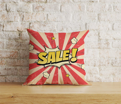 Pop Art Sale Cushion Cover Lips Bubble Gum Price Pillowcase