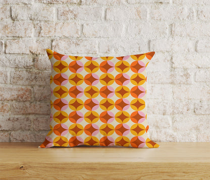 Retro 70s Patterns Cushion Cover Retro Pattern Pillow Cover