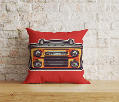 Retro Radios Cushion Cover Vintage Radio Throw Cushions