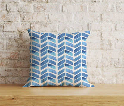 Herringbone Cushion Cover Blue Herringbone Pillowcase