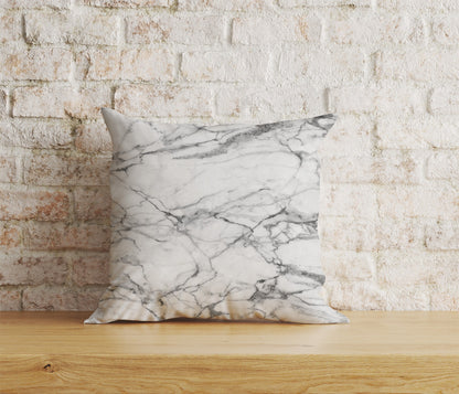 Marble Cushion Cover Grey Watercolor Marbled Stone Pillowcase