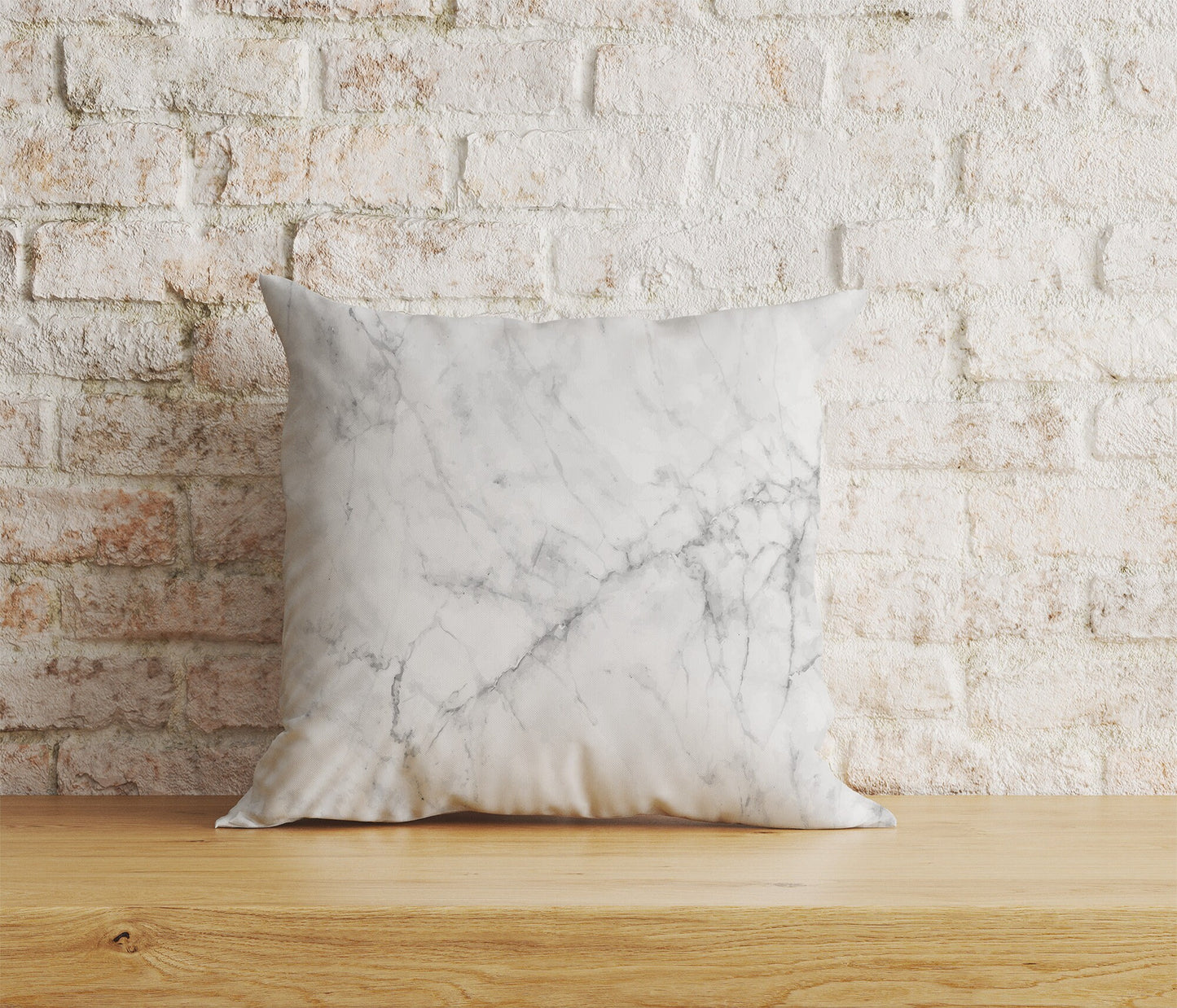 Marble Cushion Cover Grey Watercolor Marbled Stone Pillowcase