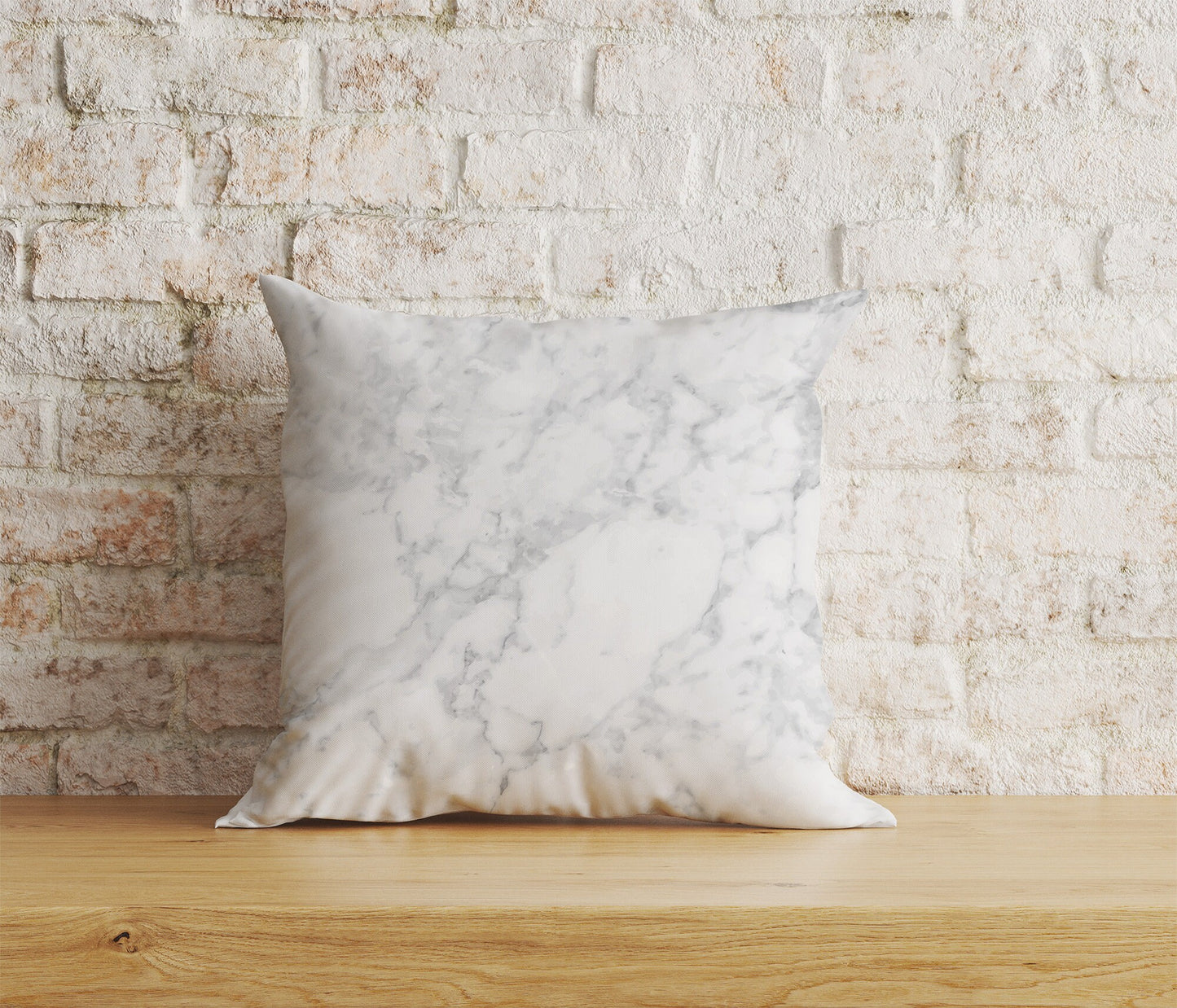 Marble Cushion Cover Grey Watercolor Marbled Stone Pillowcase