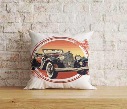 Classic Cars Cushion Cover Retro Car Throw Cushions