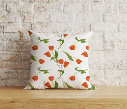 Dutch Tulips Cushion Covers Colorful Decorative Pillow Case