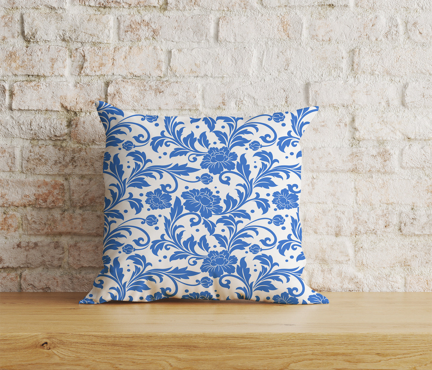 French Toile Cushion Covers French Blue Forest Pillow Cover