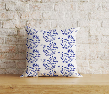 French Toile Cushion Covers French Blue Forest Pillow Cover