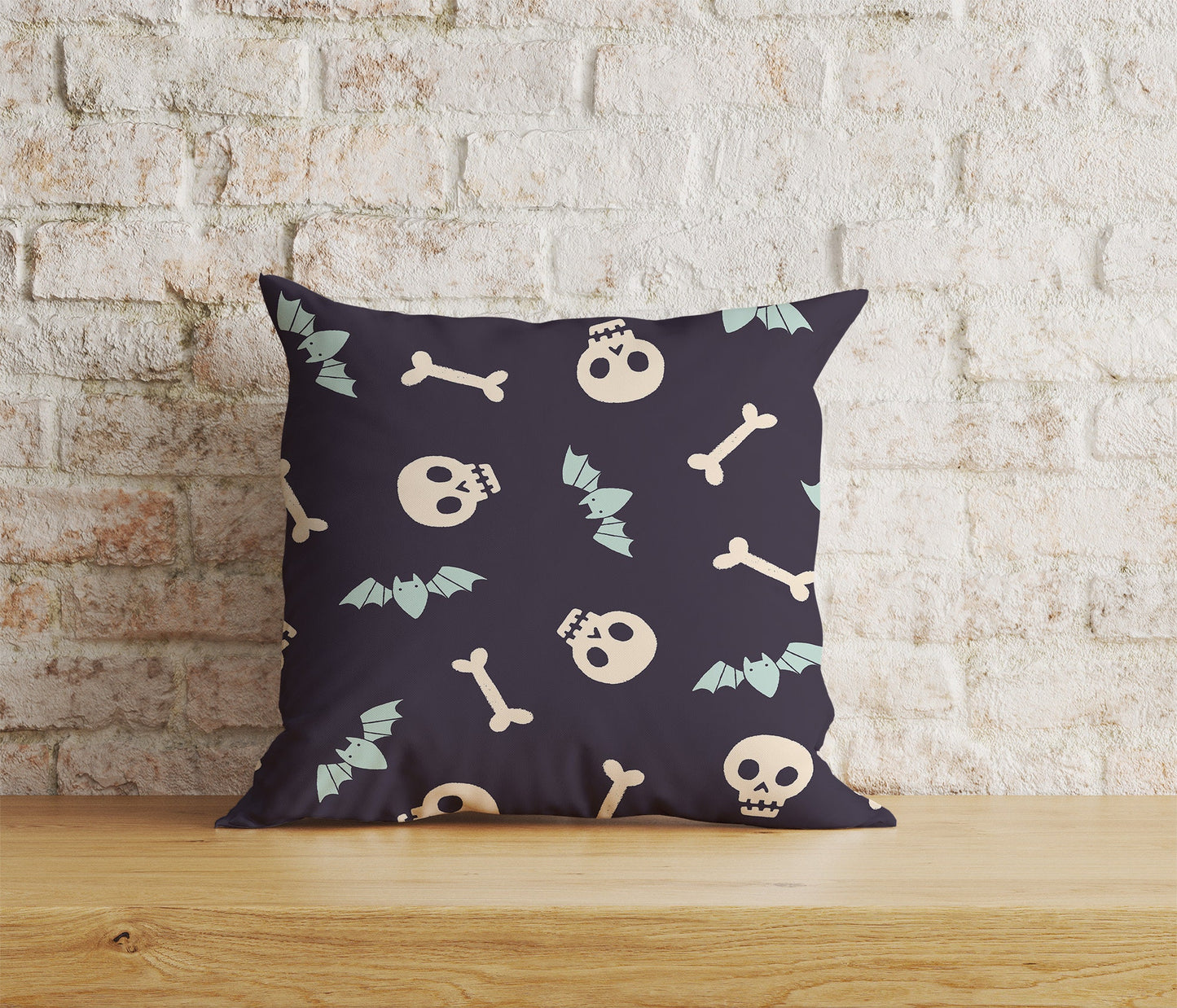 Dog Bone Cushion Cover Bone Illustration Print Pillow Cover