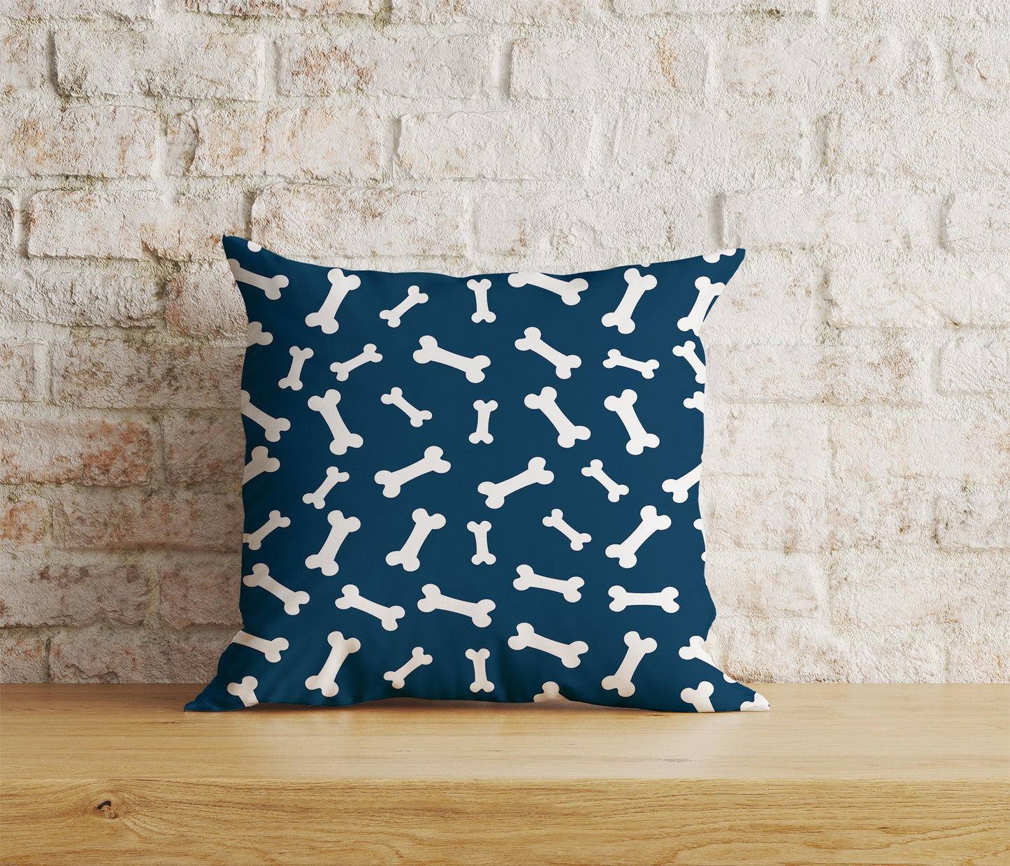 Dog Bone Cushion Cover Bone Illustration Print Pillow Cover