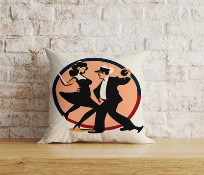 Tango Dancers Tango Style Dancing People Cushion Cover