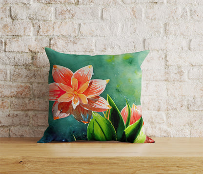 Painting Flowers Cushion Covers Floral Lilies Pillow Case