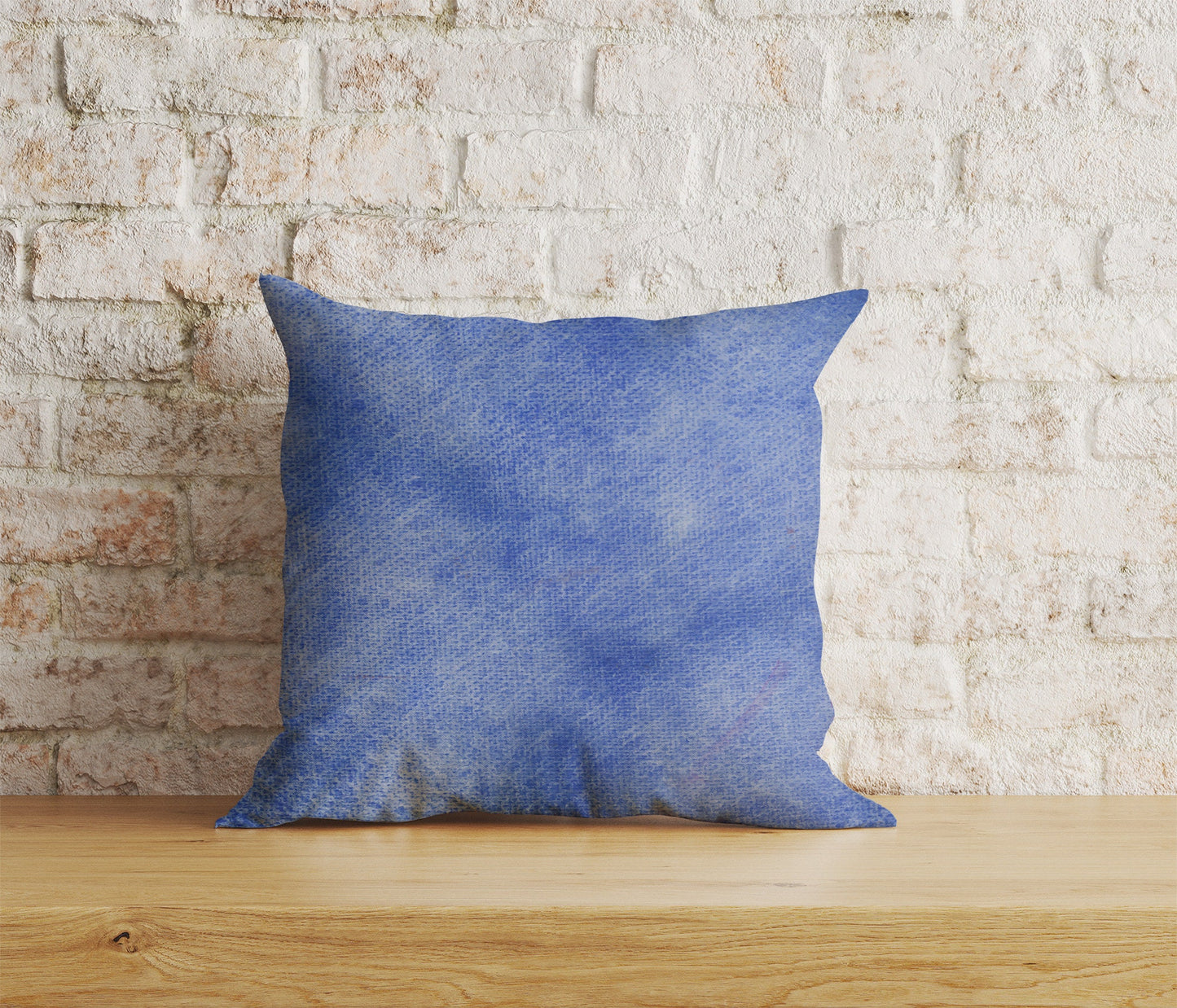 Abstract Blue Print Cushion Cover Rusty Blue Pillow Cover