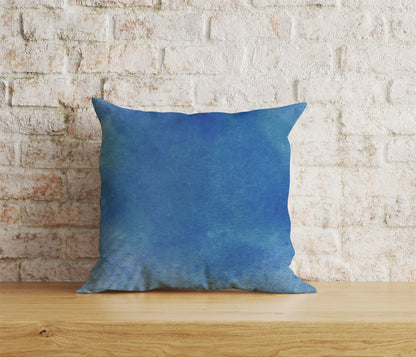 Abstract Blue Print Cushion Cover Rusty Blue Pillow Cover