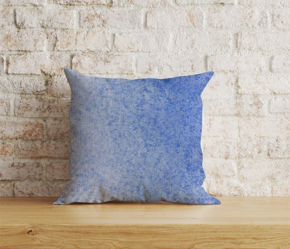 Abstract Blue Print Cushion Cover Rusty Blue Pillow Cover