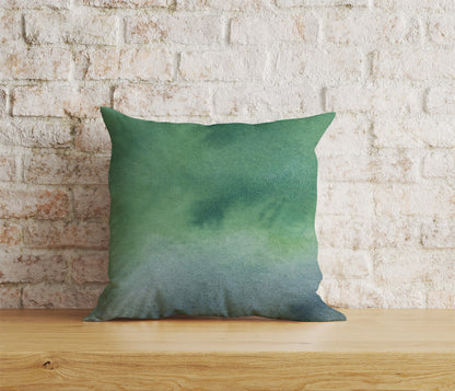 Abstract Green Print Cushion Cover Rusty Green Pillow Cover