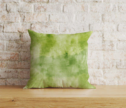 Abstract Green Print Cushion Cover Rusty Green Pillow Cover