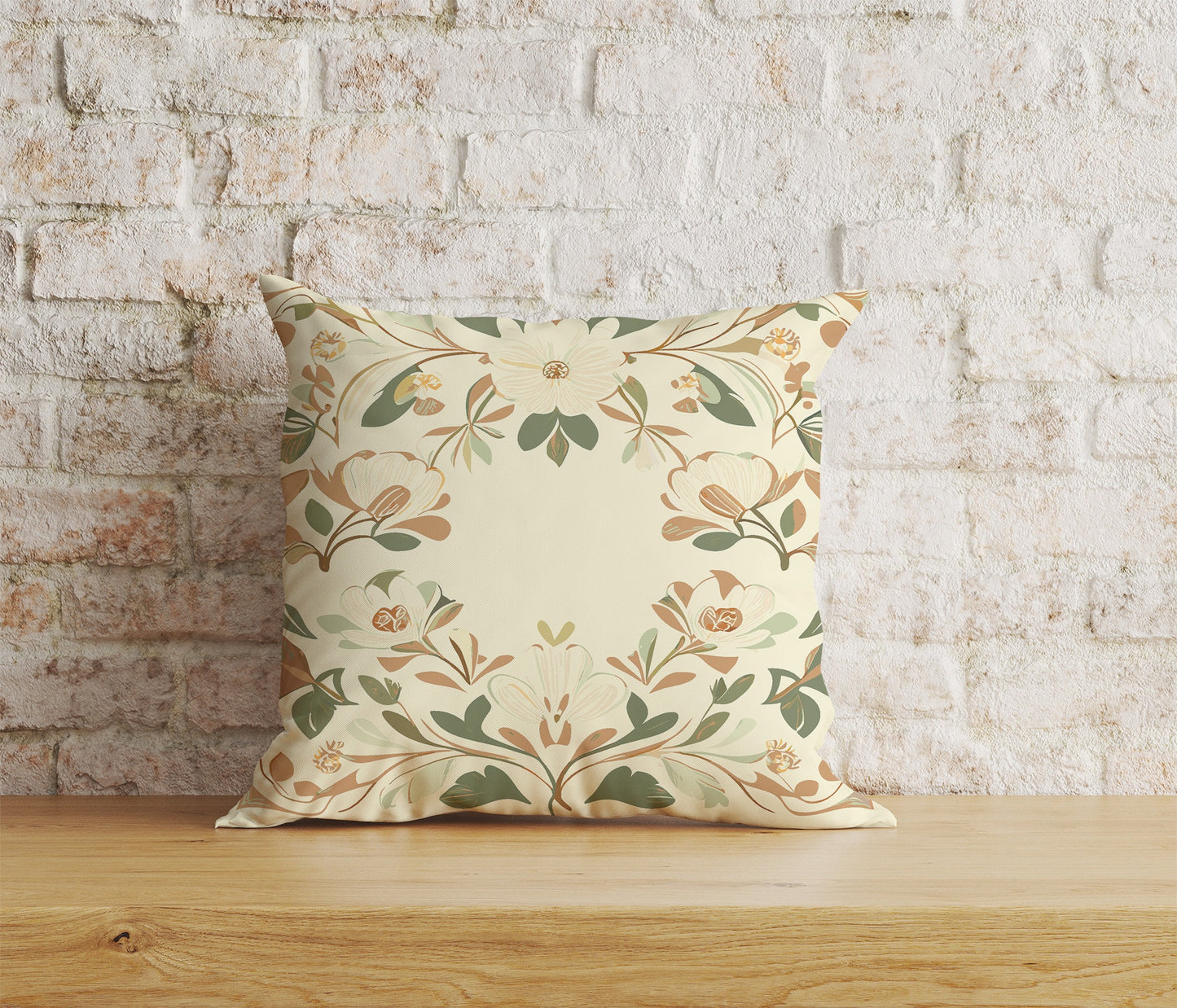 Floral Cushion Covers Handdrawn Floral Throw Cushions